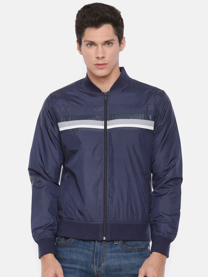 pepe jeans full sleeve solid men's jacket