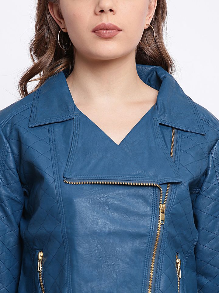 Estello leather 2024 biker jacket