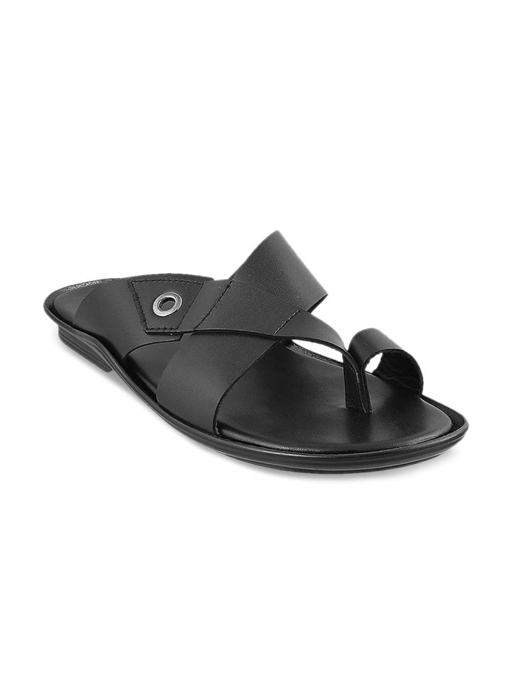 Metro leather chappals sales