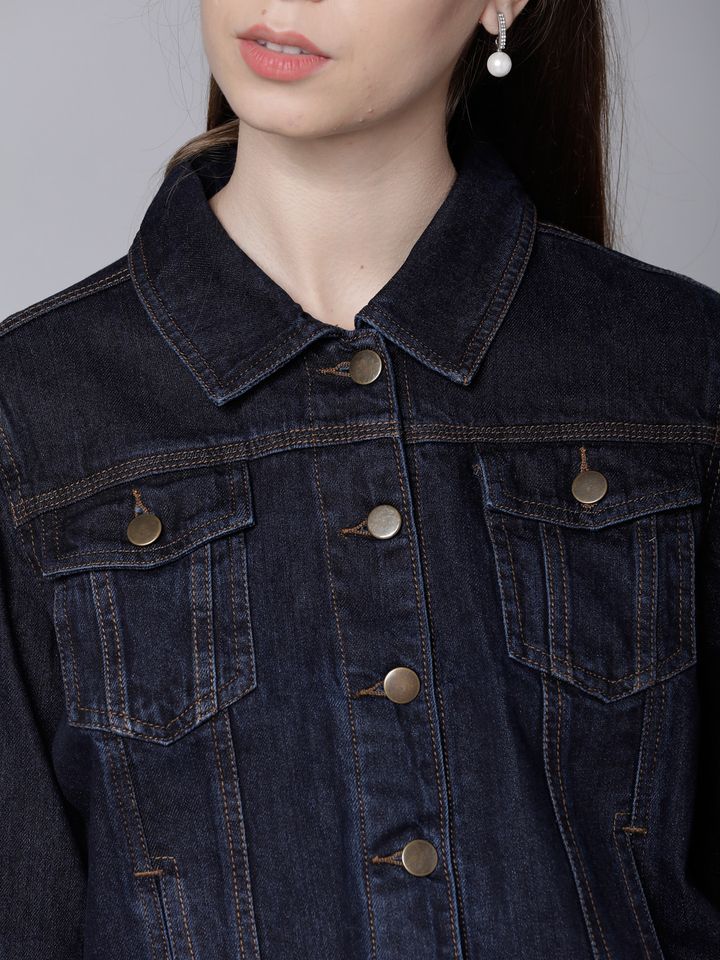 Buy Tokyo Talkies Women Blue Solid 