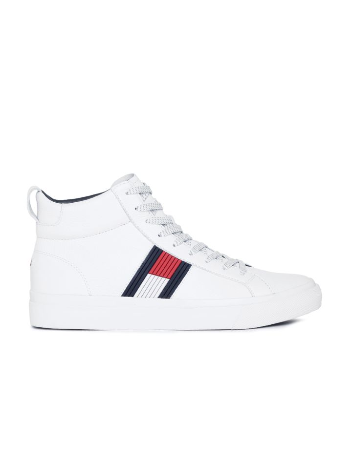 tommy hilfiger white high tops