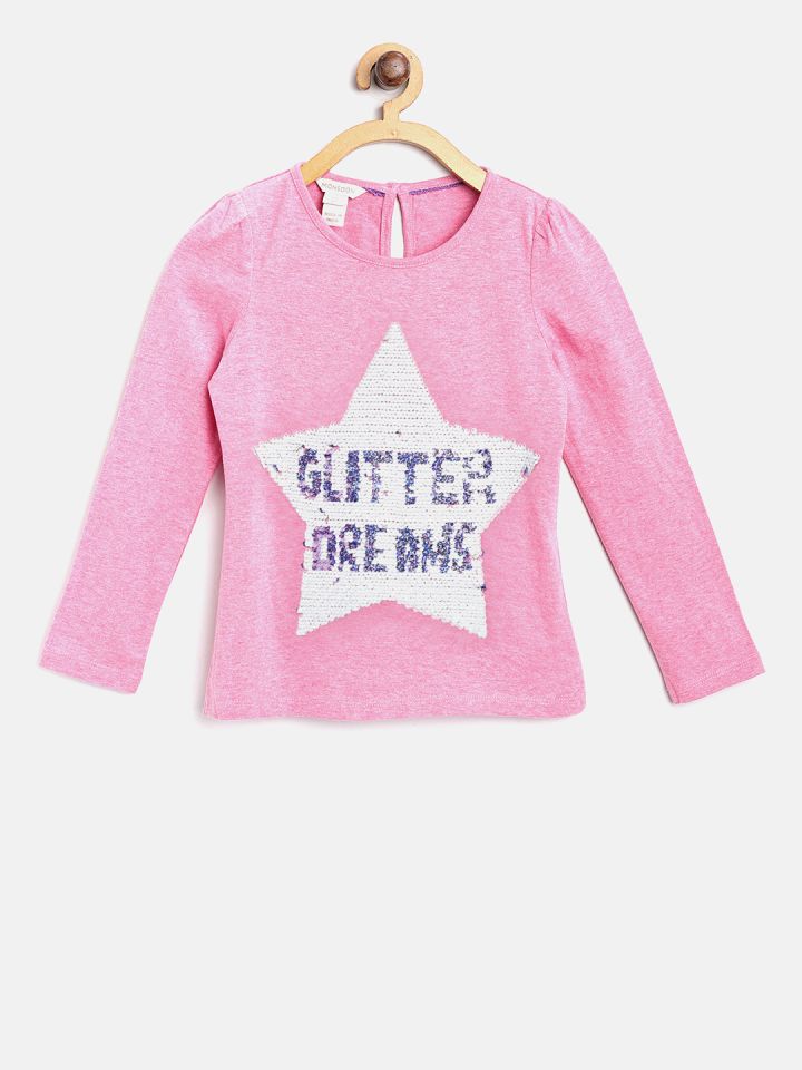Monsoon pink sequin top cheap