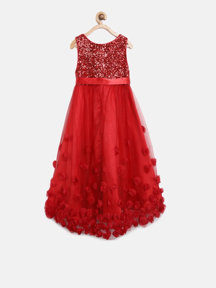 Buy MONSOON CHILDREN Girls Red Embellished Maxi Dress
