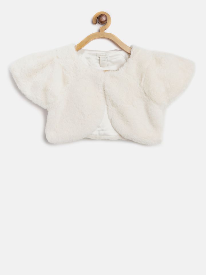 Childrens white fur sales shrug