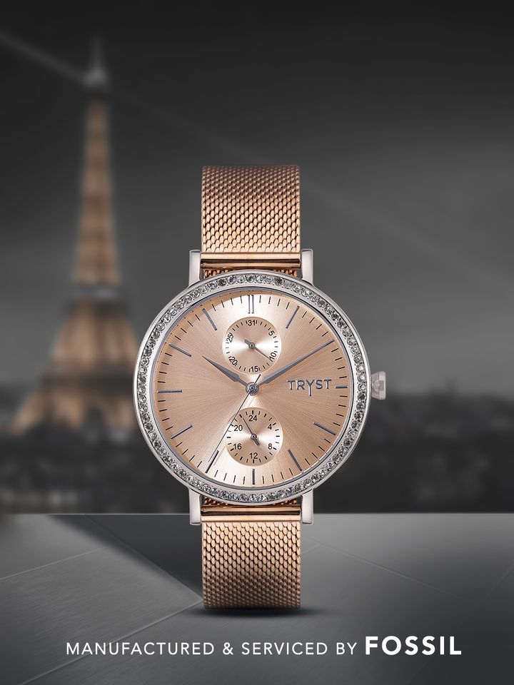 Fossil Women Rose Gold Watch 