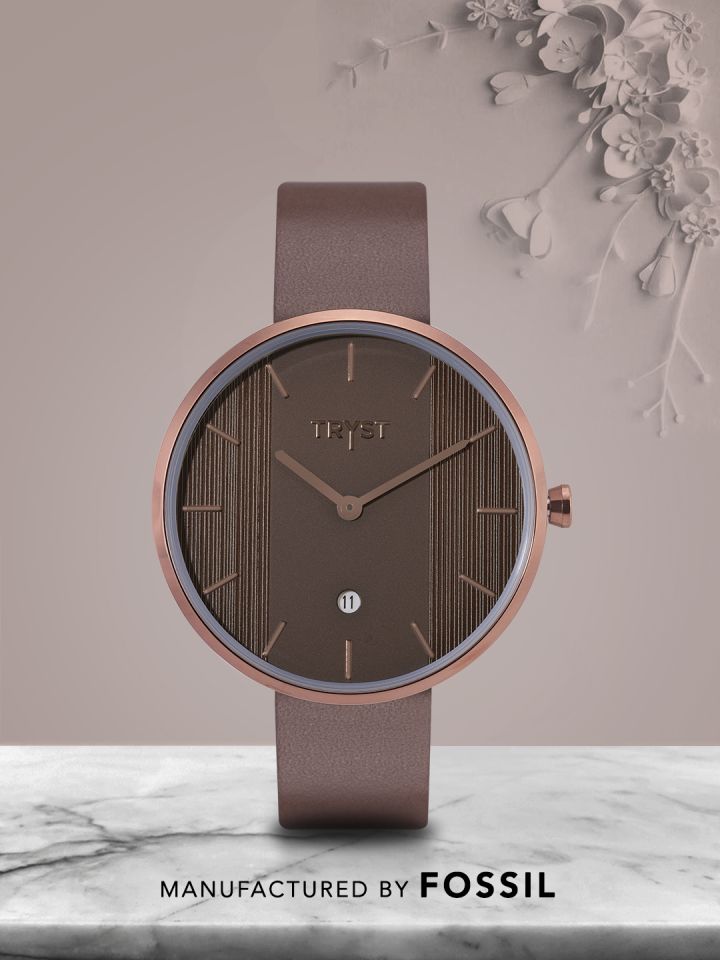 Buy TRYST Manufactured Serviced By Fossil Unisex Copper Watch