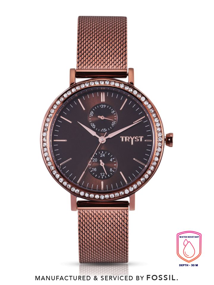 Fossil deals watch bronze