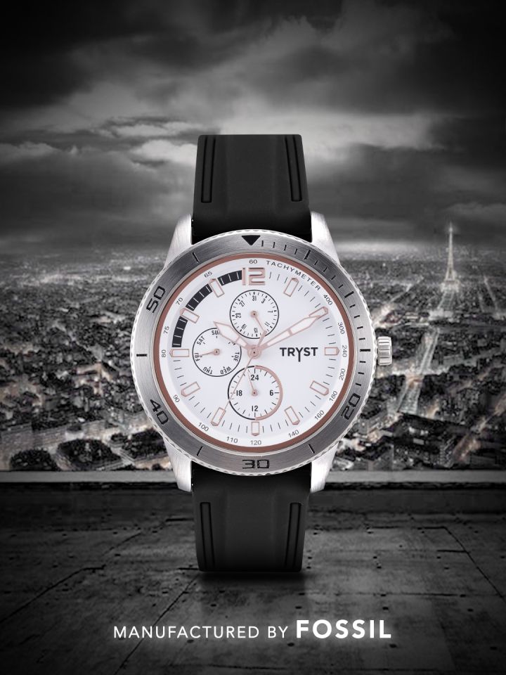 Buy TRYST Manufactured Serviced By Fossil Men White Watch