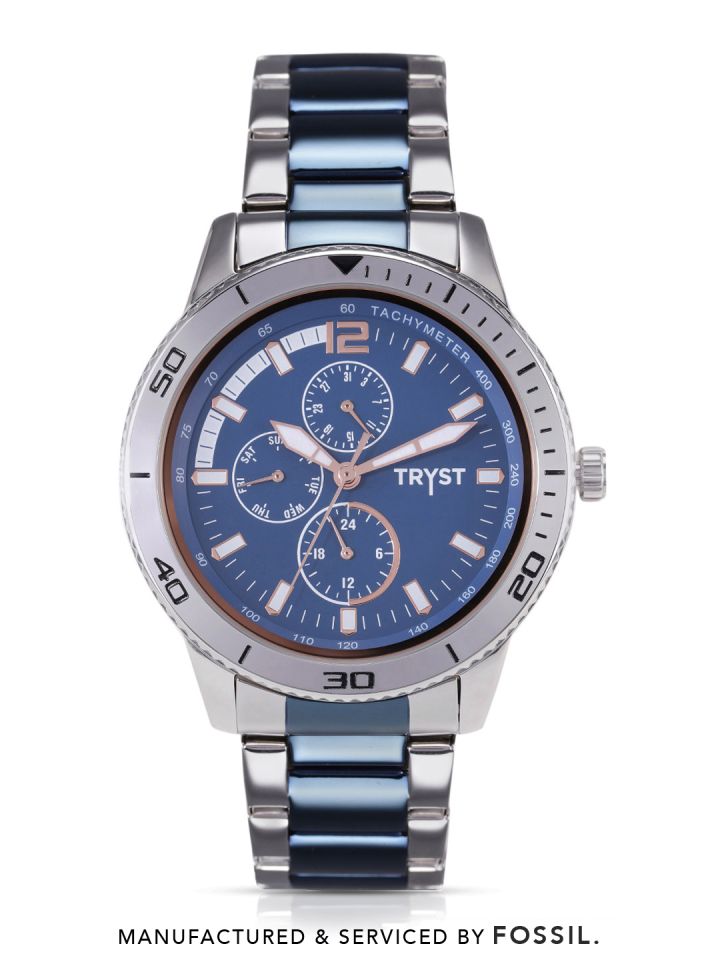 Buy TRYST Manufactured Serviced By Fossil Men Blue Watch