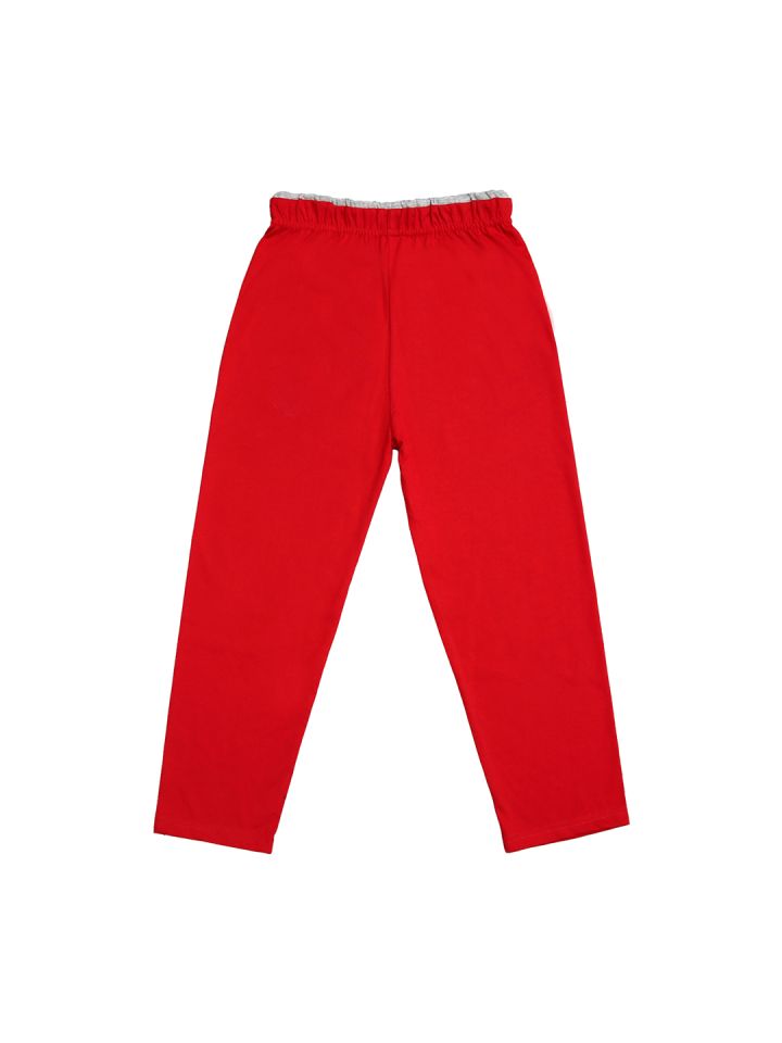 Buy SWEET ANGEL Kids Red Solid Track Pants Track Pants for