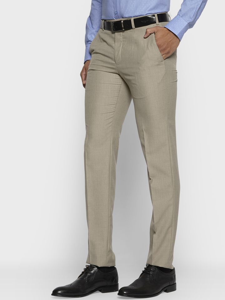 Buy NO NEXT Men Brown Smart Slim Fit Solid Regular Trousers  Trousers for  Men 9723887  Myntra