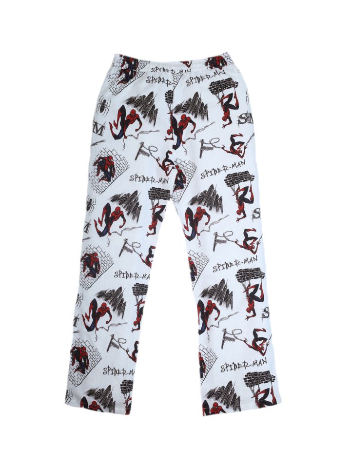 Buy QUANCIOUS Boys White Printed Spiderman Pajamas  Lounge Pants for Boys  7742270  Myntra