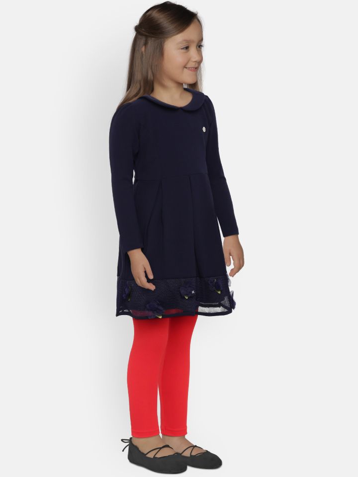 Navy blue hotsell dress with leggings