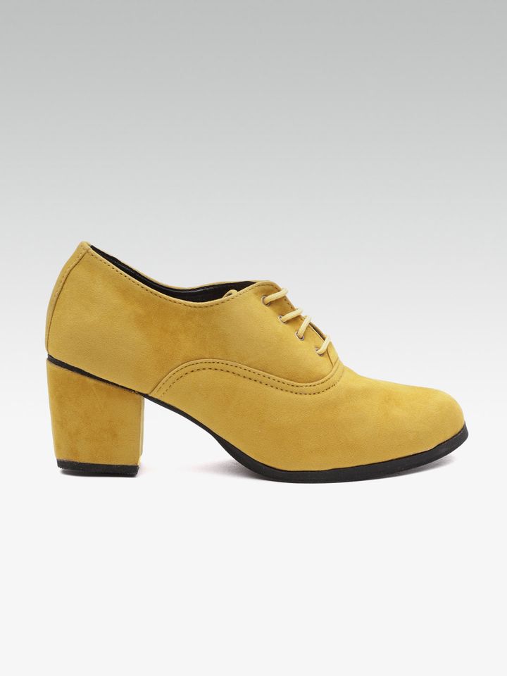 Womens mustard booties Clearance