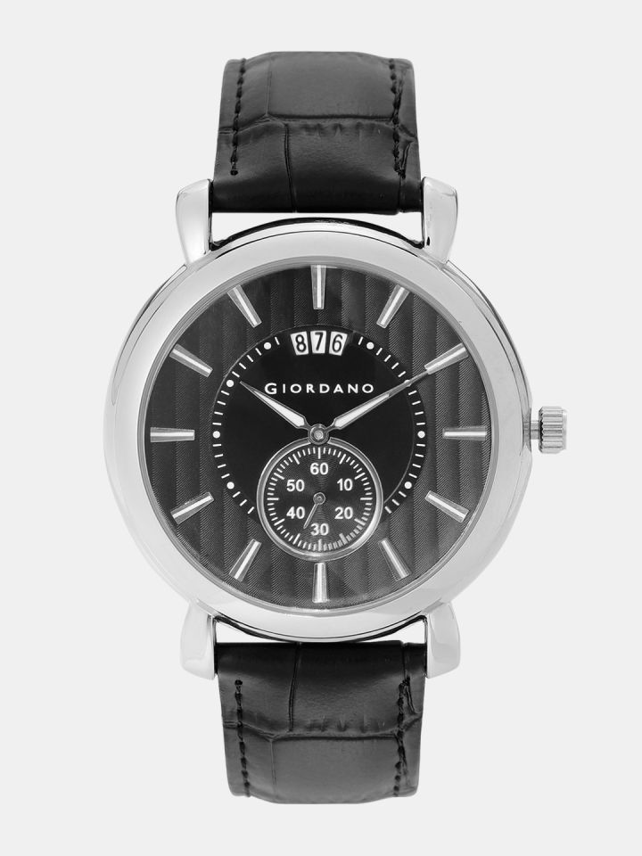 Buy GIORDANO Men Black Analogue Watch C1147 01 Watches for Men