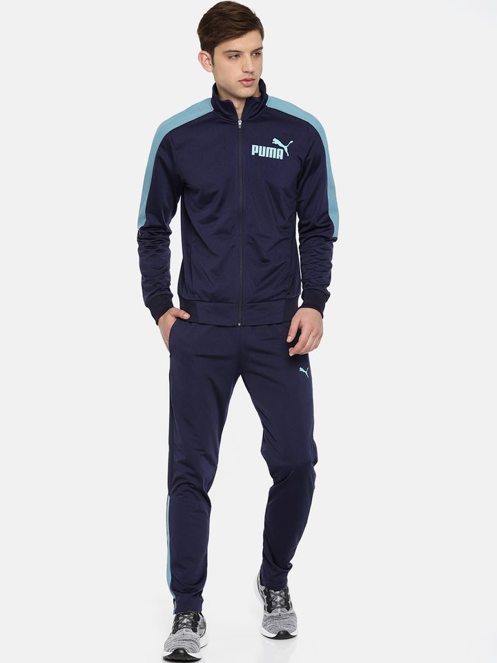 navy blue puma tracksuit