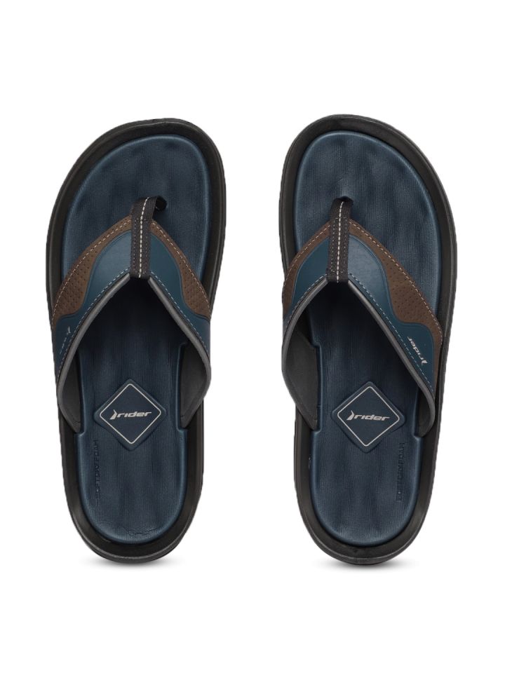 Rider Men Grey Blue Dunas Evolution II Thong Flip Flops