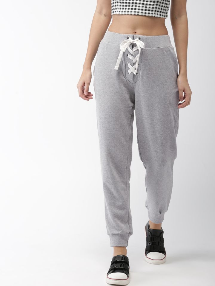 FOREVER 21 Women Grey Regular Fit Solid Joggers