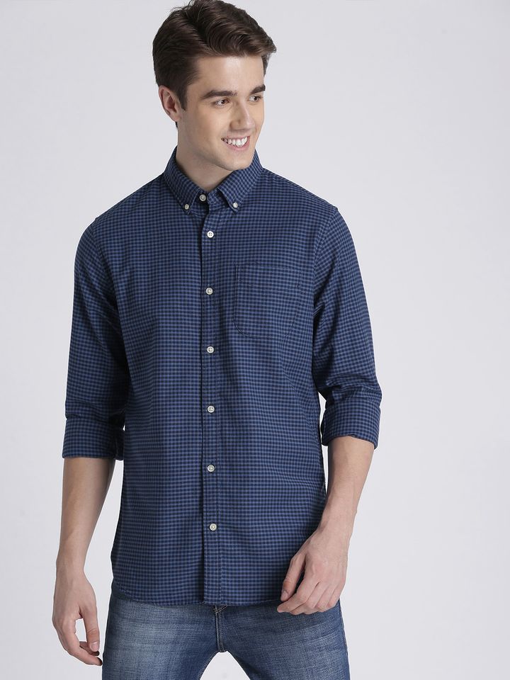 gap men's slim fit shirts