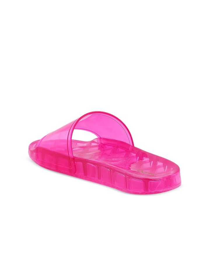 ALDO Women Pink Solid Sliders