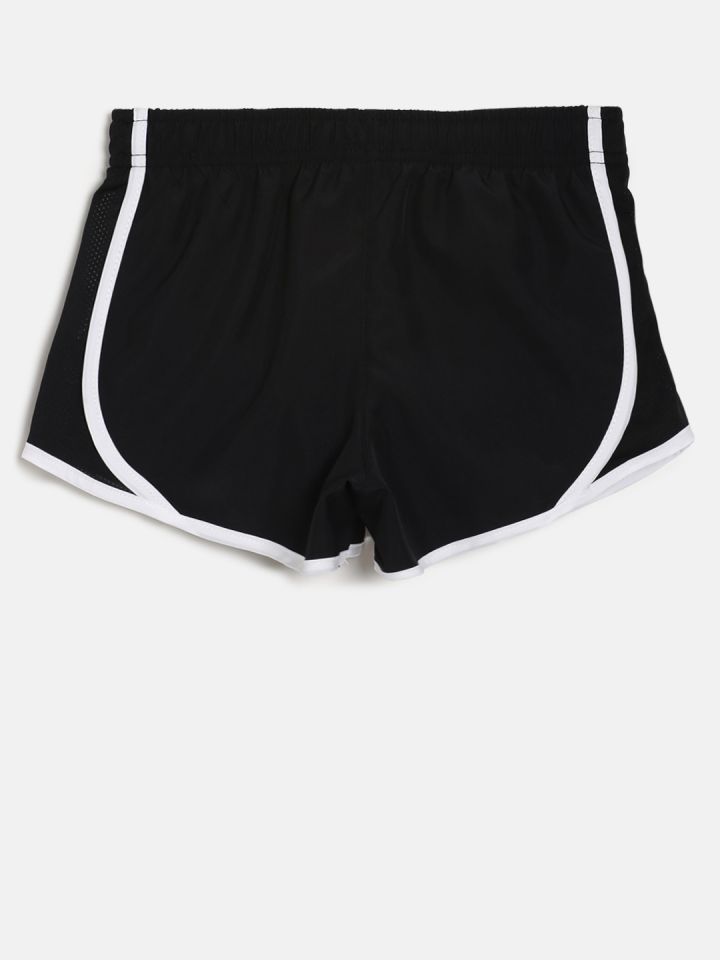 Buy Nike Girls Black Solid Dry Tempo Running Shorts - Shorts for