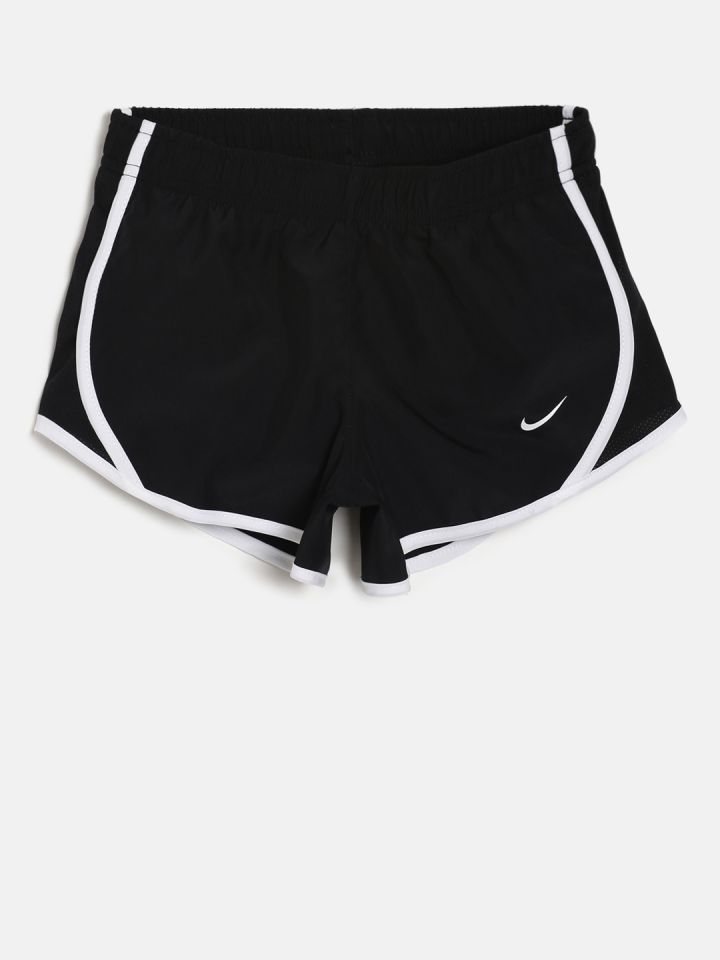 Buy Nike Girls Black Solid Dry Tempo Running Shorts - Shorts for Girls  7773015