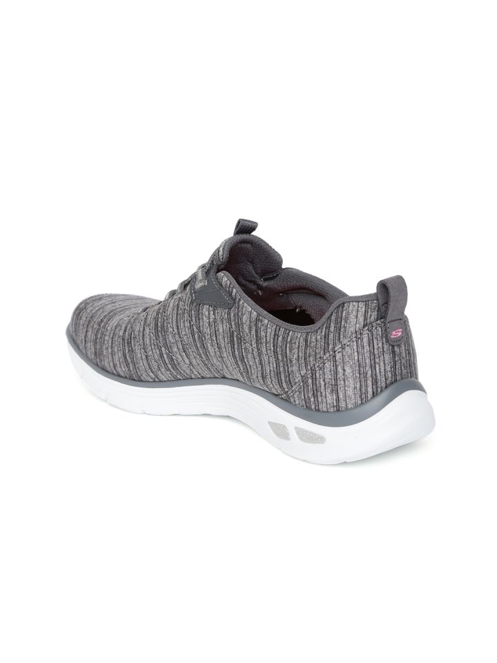 Skechers womens store grey sneakers
