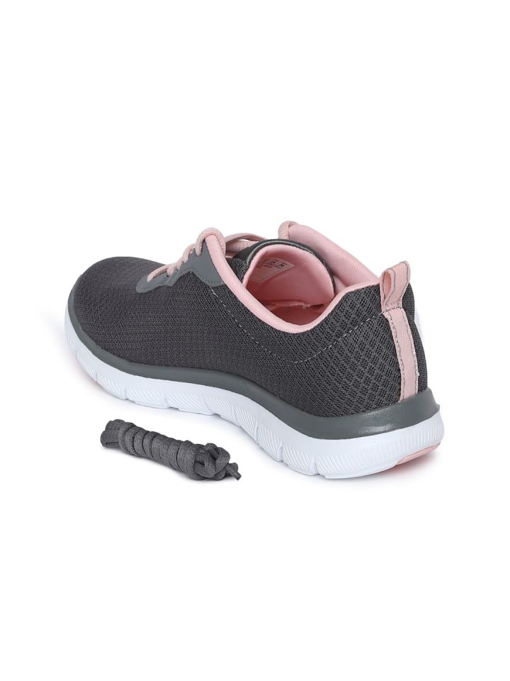 Buy Skechers Women Charcoal Grey Flex Appeal 2.0 Newsmaker