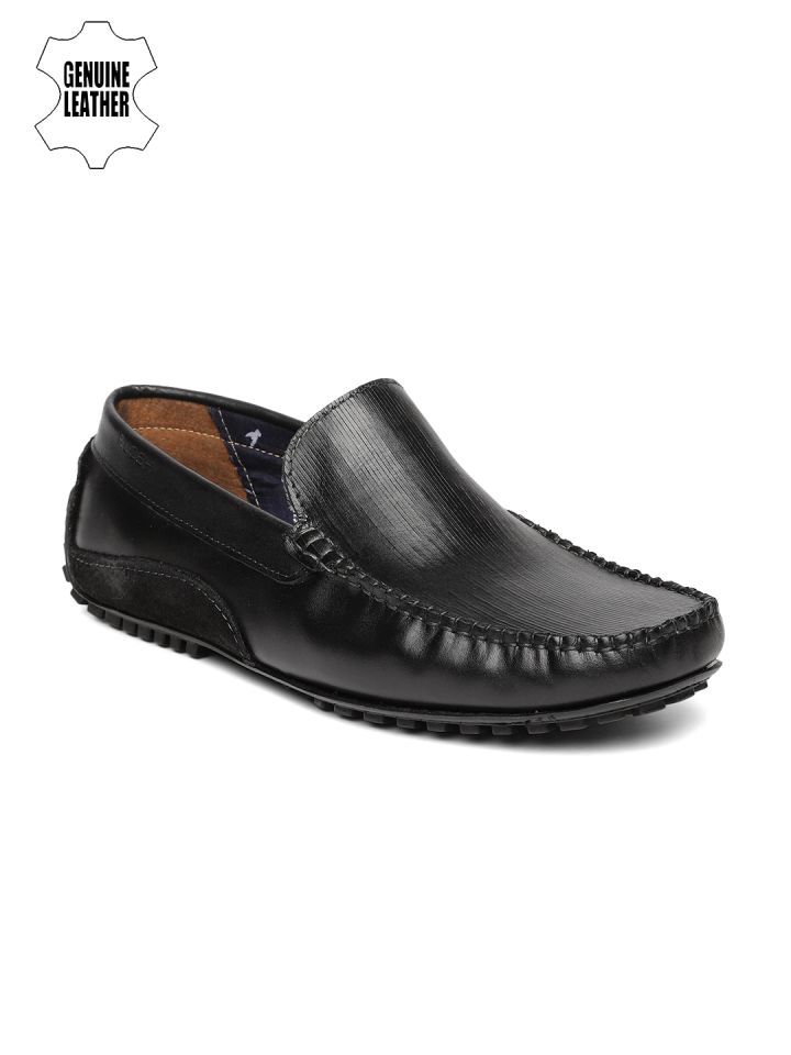 Buy Ruosh Men Black Leather Driving Shoes Casual Shoes for Men
