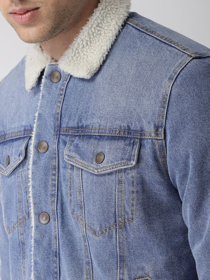 forever 21 fur denim jacket