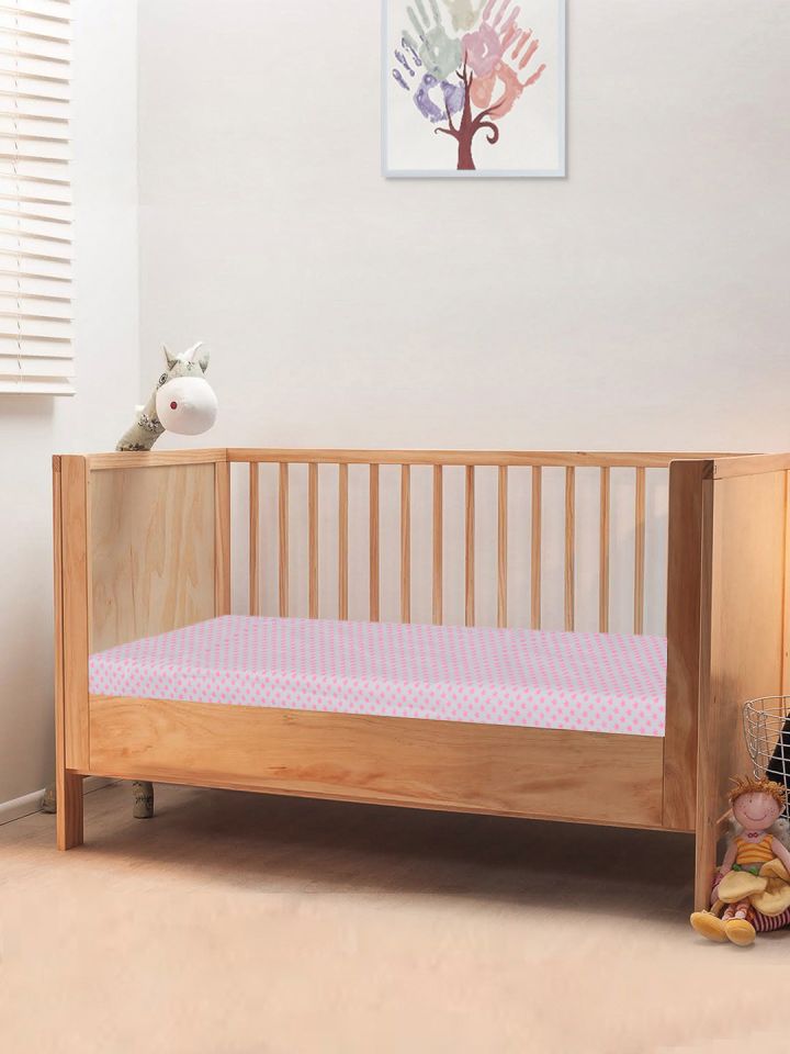 Organic cotton fitted crib sheet top