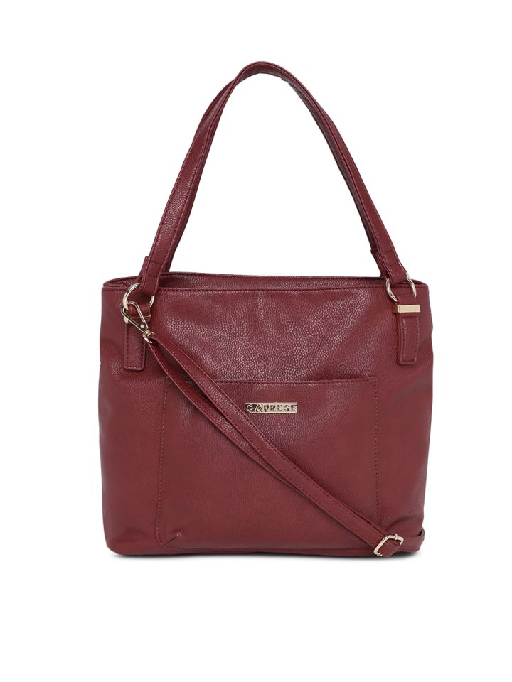 Caprese burgundy solid shoulder bag outlet