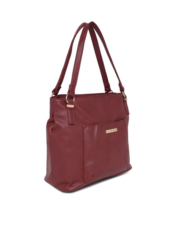 Caprese burgundy store solid shoulder bag