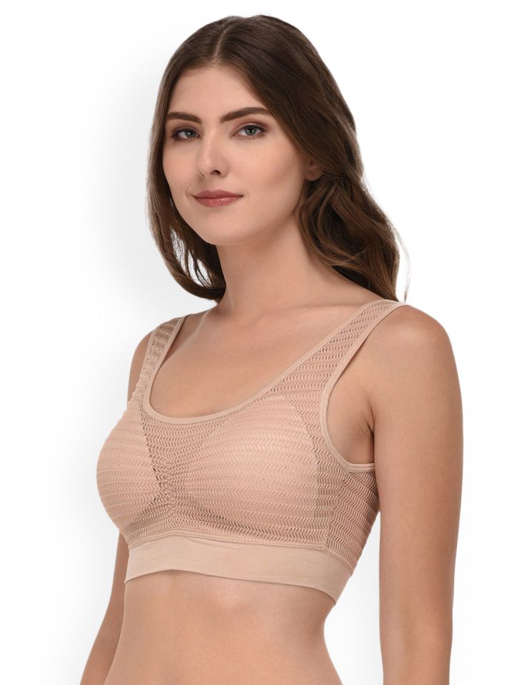 Buy Quttos Women Lightly Padded Non-Wired T-shirt Bra  (QT-BR-6022-BEG-30B_Beige_30B) at