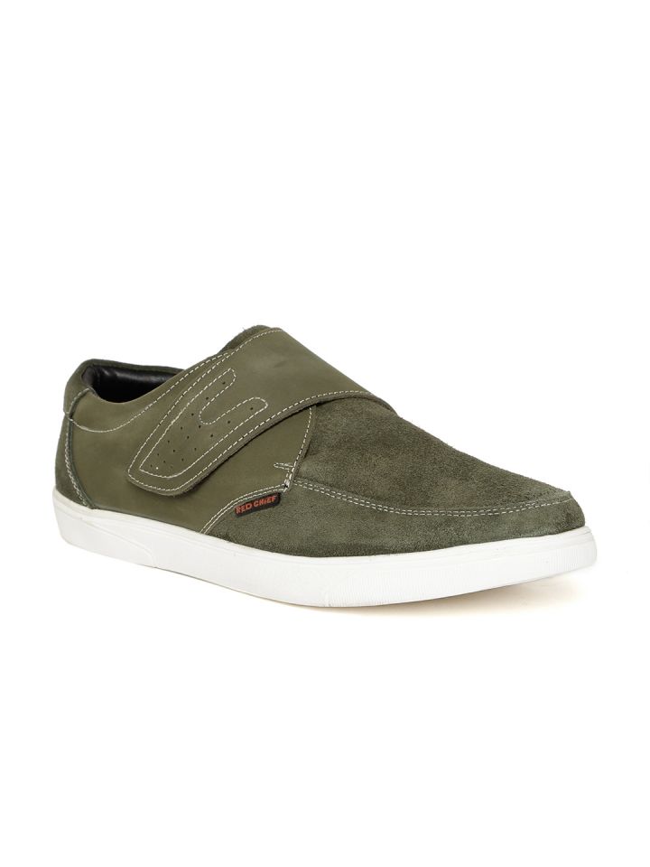 Red chief olive green shoes online