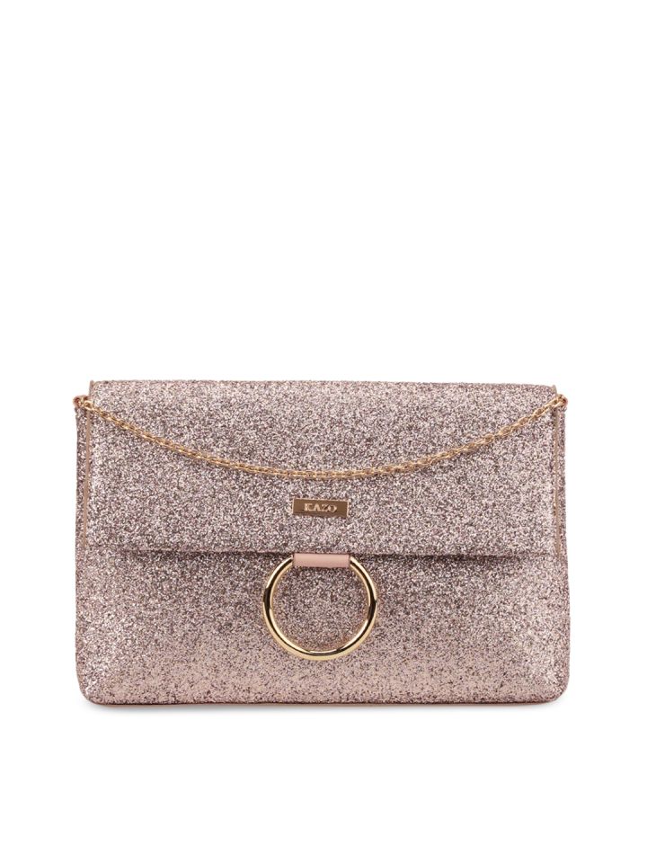 Buy Kazo Women Rose Shimmer Clutch Clutches for Women 7795125