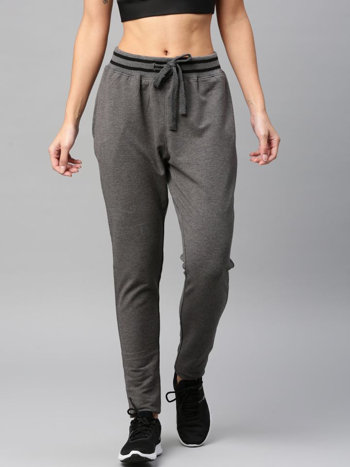 hrx solid women's track pants