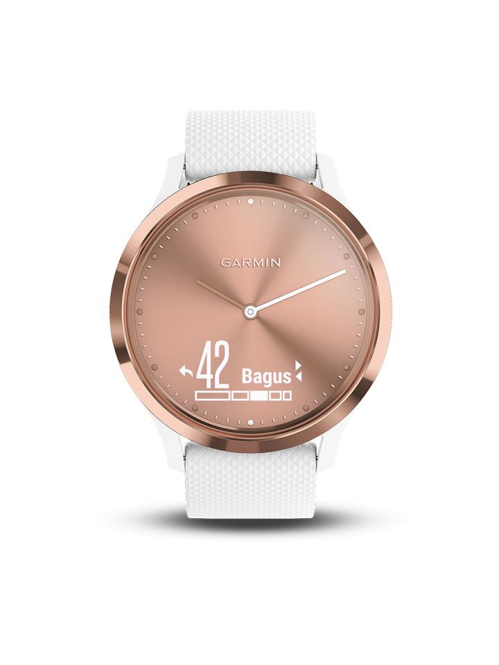 Garmin vivomove hr white discount rose gold