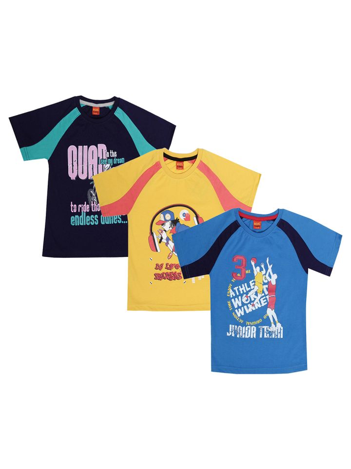 Dollar Champion Kidswear Boys Pack of 3 T shirts