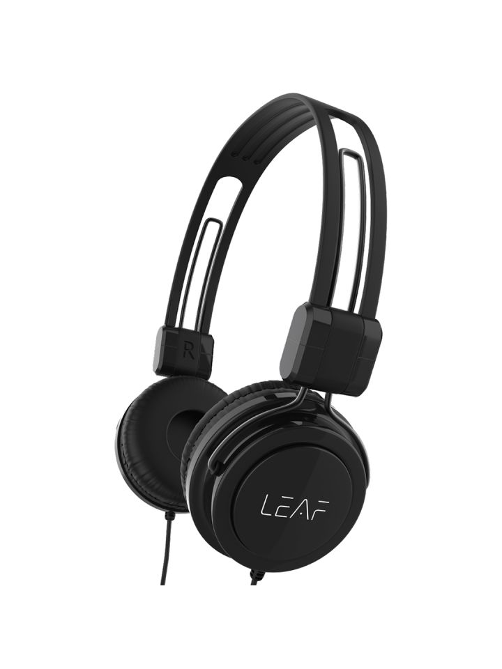 LEAF Black Rock Wired Headphones