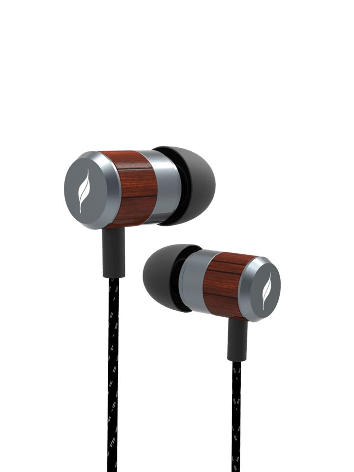 Leaf bolt wooden wired earphones online