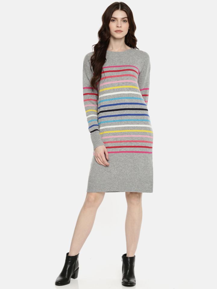 gap crazy stripe sweater dress