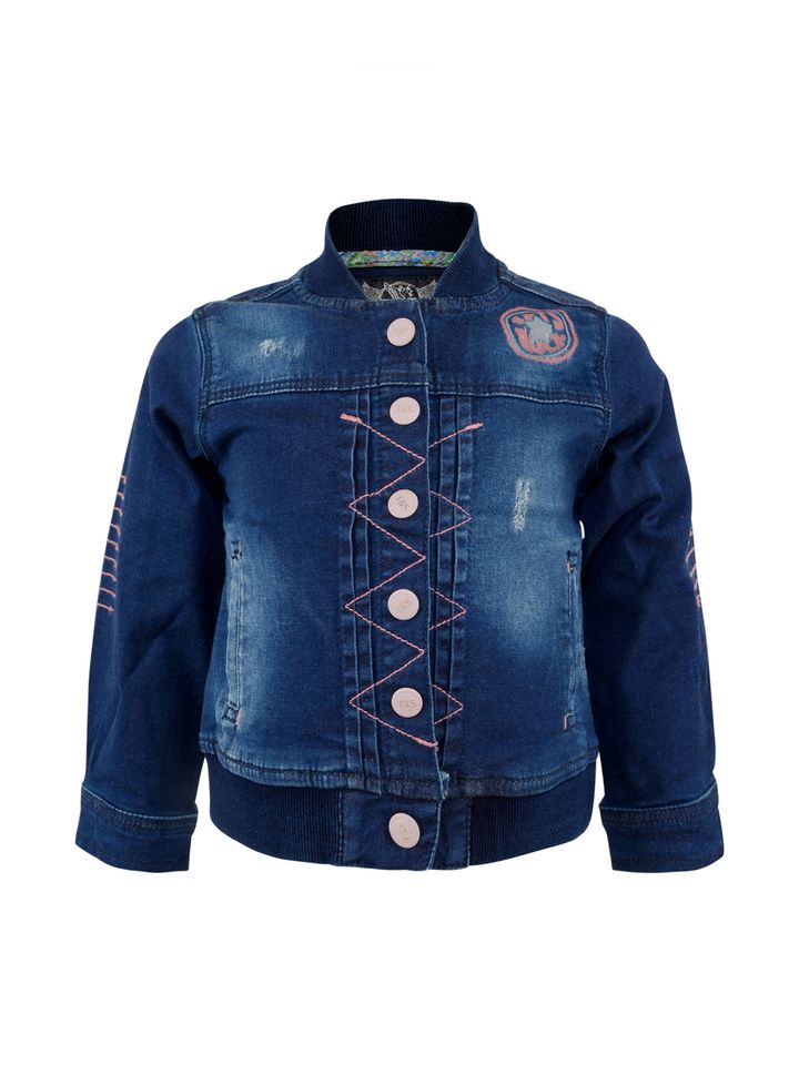 girls dark blue denim jacket
