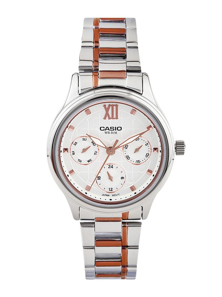 Buy Casio Enticer Lady Women Off White Analogue Watch A1002