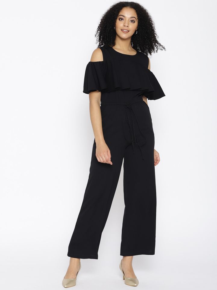 Cottinfab solid women's top jumpsuit