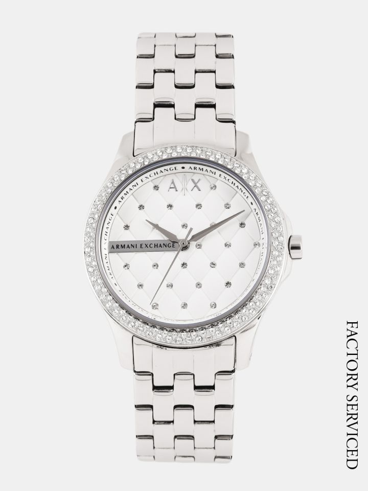 Armani Exchange Women Silver Toned Analogue Factory Serviced Watch AX5215I