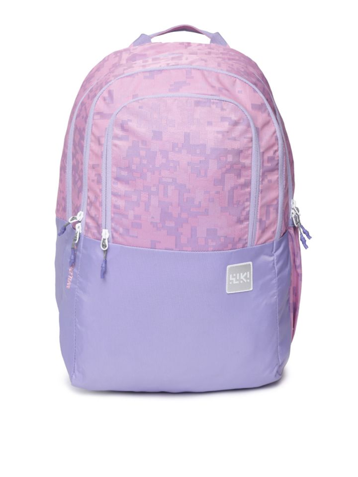 Pink shop purple bag
