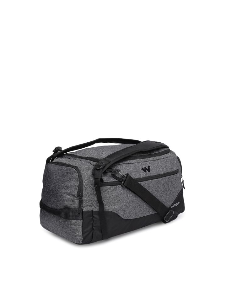 Buy Wildcraft Unisex Grey Black Venturer Colourblocked Duffel