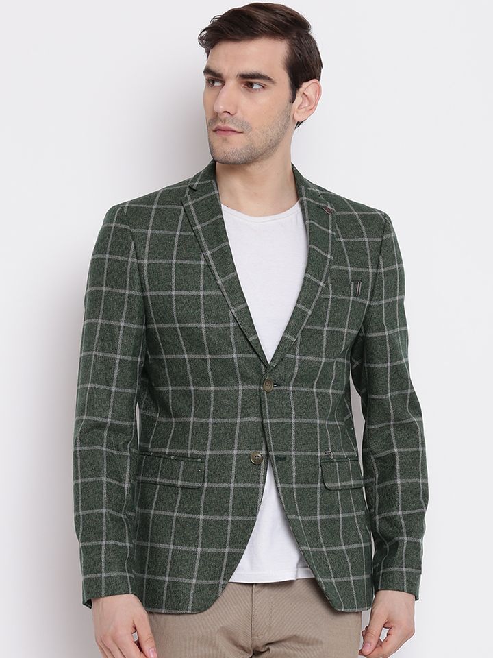 green check blazer