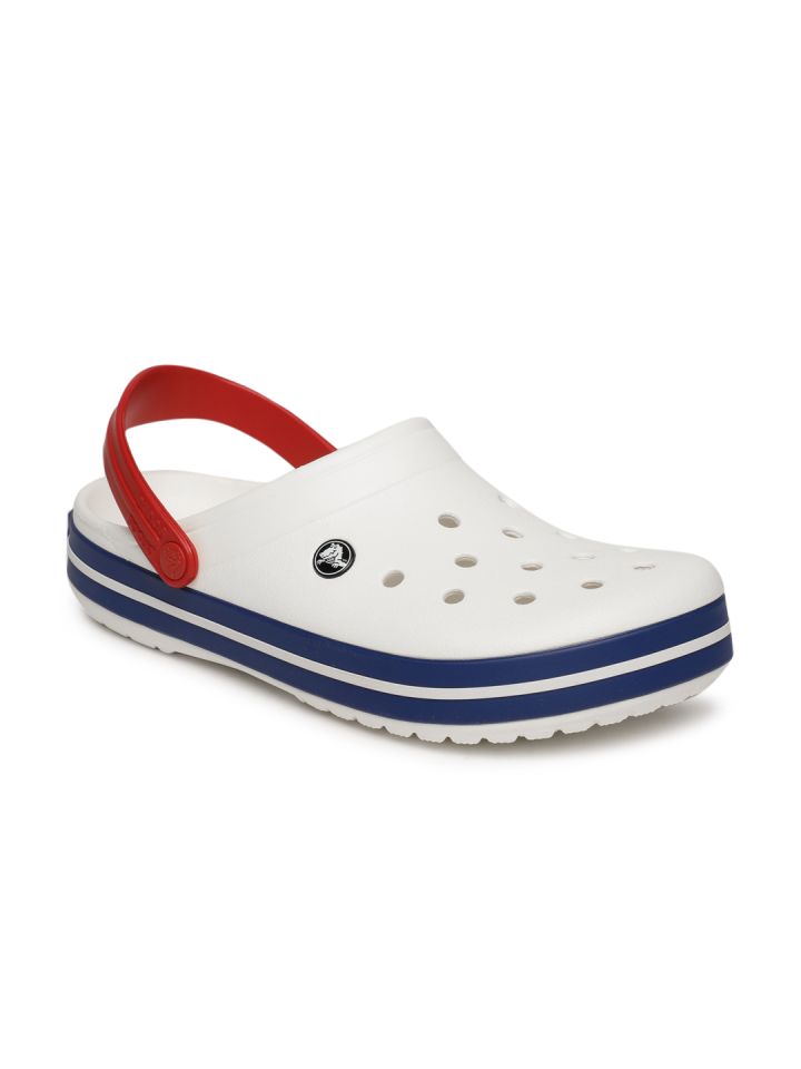 solid white crocs